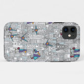 vogels en raketten Case-Mate iPhone case (Achterkant (horizontaal))