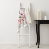 Vogels en Roze Magnolia Bloesems Sherpa Deken (In situ)