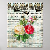 Vogels en Rozen Poster (Voorkant)