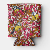 Vogels en rozen van honden blikjeskoeler (Voorkant)