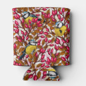 Vogels en rozen van honden blikjeskoeler (Achterkant)