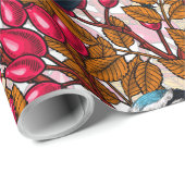 Vogels en rozen van honden cadeaupapier (Rol Hoek)