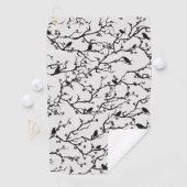 Vogels en Sakura Branches Japans schilderen Golfhanddoek (Insitu)