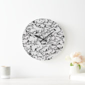 Vogels en Sakura Branches Japans schilderen Grote Klok (Huis)