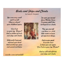 "VOGELS EN SCHEPEN EN GEZINSLEUTEL POSTER"