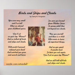 "VOGELS EN SCHEPEN EN GEZINSLEUTEL POSTER" POSTER