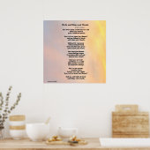 "VOGELS EN SCHEPEN EN GEZINSLEUTELDE POEM-POSTER" POSTER (Keuken)