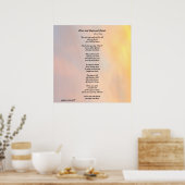 "VOGELS EN SCHEPEN EN GEZINSLEUTELDE POEM-POSTER" POSTER (Keuken)