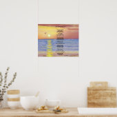 VOGELS EN SCHEPEN, OCEAAN COLLECTIBLE POEM POSTER (Keuken)