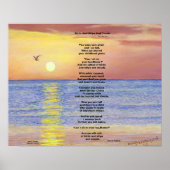 VOGELS EN SCHEPEN, OCEAAN COLLECTIBLE POEM POSTER (Voorkant)