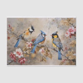 Vogels en takken Decoupage Tissue Paper Tissuepapier