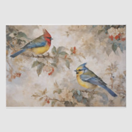 Vogels en Takken Decoupage Tissuepapier