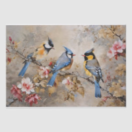 Vogels en Takken Decoupage Tissuepapier