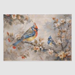 Vogels en Takken Decoupage Tissuepapier