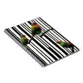 Vogels en verticale lijnen notitieboek (Rechterzijde)