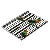 Vogels en verticale lijnen notitieboek (Linkerzijde)