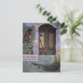 Vogels en Vissen Collage Briefkaart (Staand voorkant)