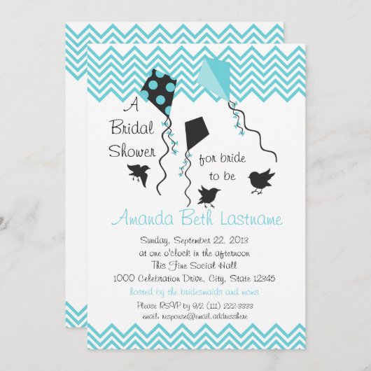 Vogels en vliegers Vrijgezellenfeest Kaart (Voorkant / Achterkant)