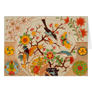 Vogels en vlinders Gepluste Kaart