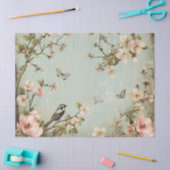 vogels en vlinders Kersenbloesem Tissuepapier (Craft)