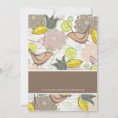 Vogels en vogelpest Uitnodiging tot huwelijk (Achterkant)