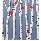 Vogels en vogels douchegordijn (Voorkant)