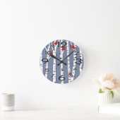 Vogels en vogels ronde klok (Huis)