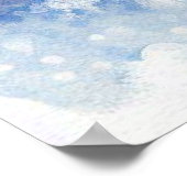 Vogels en winterlandschap 23 poster (Hoek)