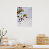 Vogels en Wisteria Flowers, Watanabe Seitei Poster (Keuken)