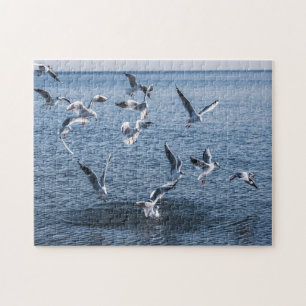 Vogels en zee legpuzzel