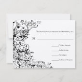 Vogels en zwembroeken Kaart RSVP-respons #31g (Achterkant)