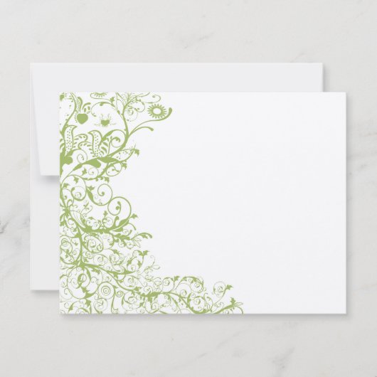 Vogels en zwembroeken RSVP Green Hydrangea #31 (Voorkant)