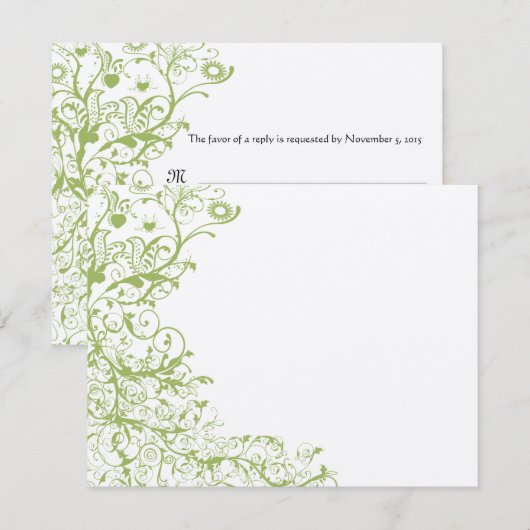 Vogels en zwembroeken RSVP Green Hydrangea #31 (Voorkant / Achterkant)