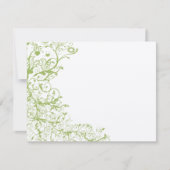 Vogels en zwembroeken RSVP Green Hydrangea #31 Kaartje (Voorkant)