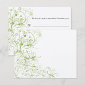 Vogels en zwembroeken RSVP-reactiekaart #17 RSVP Kaartje (Voorkant / Achterkant)