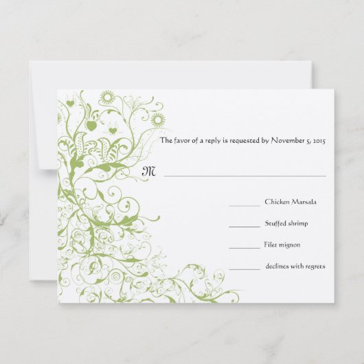 Vogels en zwembroeken RSVP-reactiekaart #17 RSVP Kaartje (Achterkant)