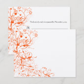 Vogels en zwembroeken RSVP-reactiekaart RSVP Kaartje (Voorkant / Achterkant)