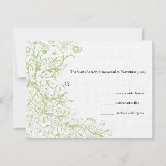 Vogels en zwembroeken RSVP-reactiekaart RSVP Kaartje (Voorkant)