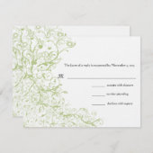 Vogels en zwembroeken RSVP-reactiekaart RSVP Kaartje (Voorkant / Achterkant)