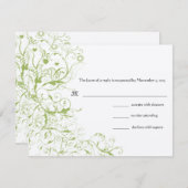 Vogels en zwembroeken RSVP-reactiekaart RSVP Kaartje (Voorkant / Achterkant)