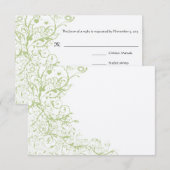 Vogels en zwembroeken RSVP-reactiekaart RSVP Kaartje (Voorkant / Achterkant)