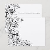 Vogels en zwembroeken RSVP-reactiekaart RSVP Kaartje (Voorkant / Achterkant)