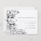 Vogels en zwembroeken RSVP-reactiekaart RSVP Kaartje (Achterkant)