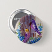 Vogels enVogelhuis Verjaardag Ronde Button 5,7 Cm (Voorkant /achterkant)