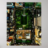 Vogels Eye Uitzicht Bryant Park Manhattan NYC Poster (Voorkant)