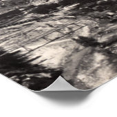 Vogels Eye Uitzicht Wereldbol, AZ 1909 Yard Long P Poster (Hoek)