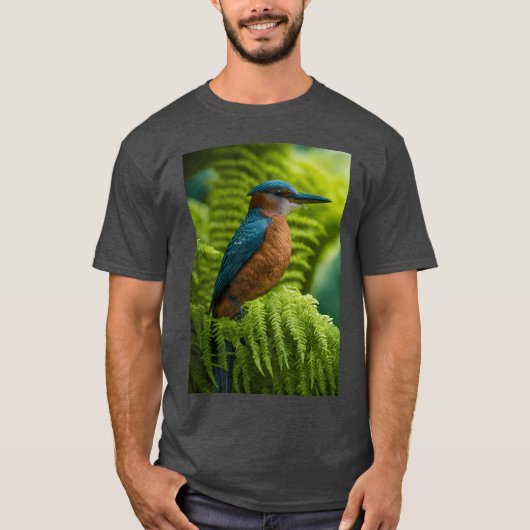 Vogels familie retro t-shirt (Voorkant)