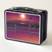 Vogels Fence Moon en Flying Ravens (Achterkant)