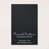 Vogels Floral Earring Ketting Jewelry Display Card Visitekaartje (Achterkant)