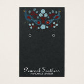 Vogels Floral Earring Ketting Jewelry Display Card Visitekaartje (Voorkant)